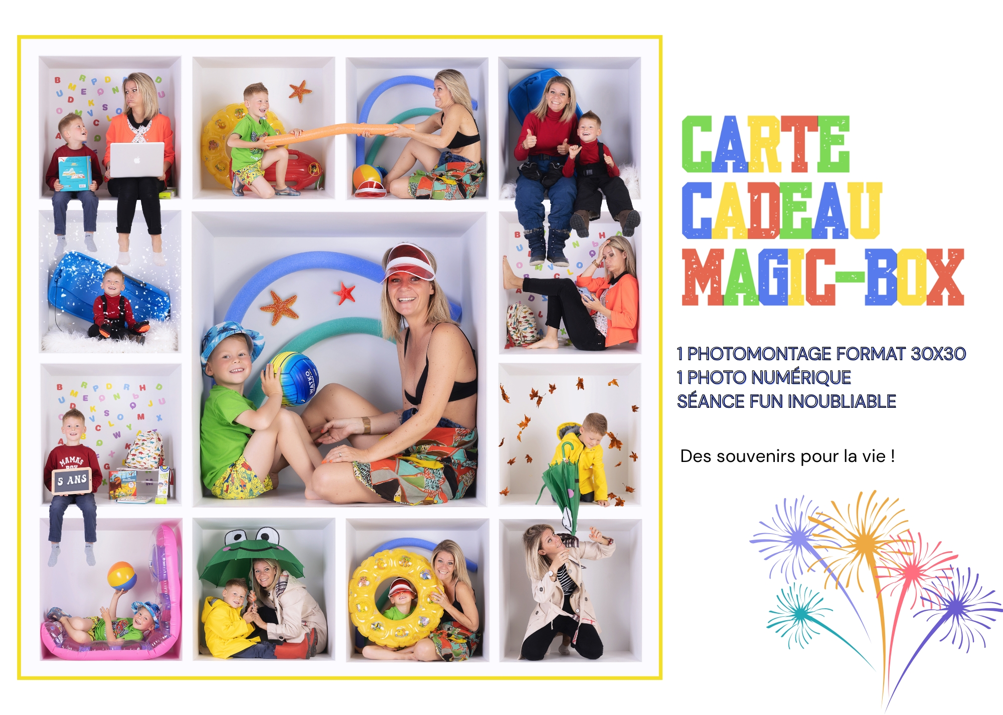 shooting photo original une maman et sa fille avec des ballons  